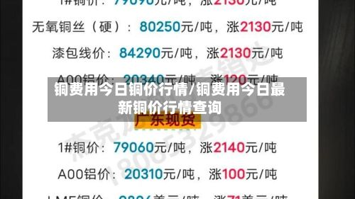 铜费用今日铜价行情/铜费用今日最新铜价行情查询-第3张图片