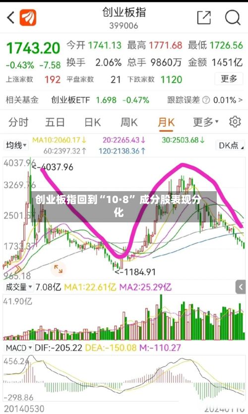 创业板指回到“10·8	” 成分股表现分化-第1张图片
