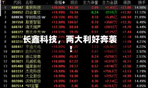 长鑫科技	，两大利好奔袭！-第2张图片