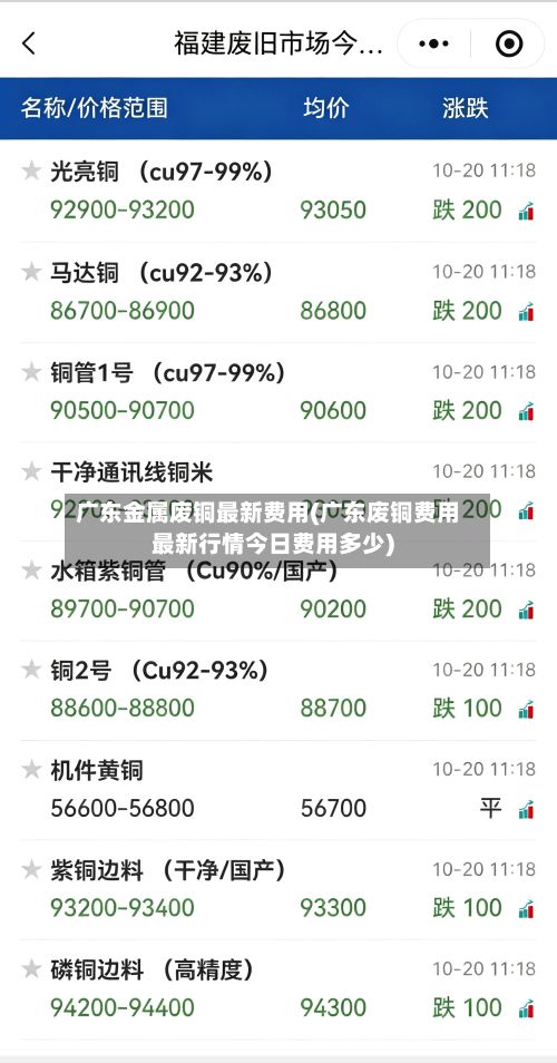 广东金属废铜最新费用(广东废铜费用最新行情今日费用多少)-第2张图片