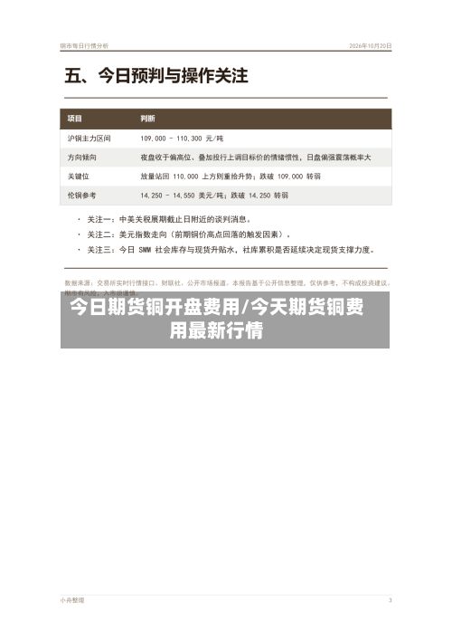 今日期货铜开盘费用/今天期货铜费用最新行情-第3张图片