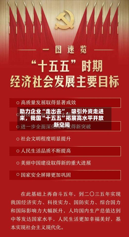 助力企业“走出去”，吸引外资走进来，我国“十五五”拓展高水平开放新空间