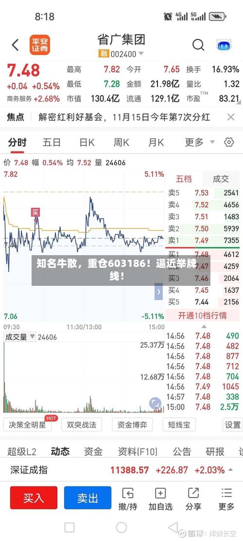 知名牛散，重仓603186！逼近举牌线！-第2张图片