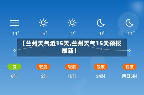 【兰州天气近15天,兰州天气15天预报最新】-第2张图片