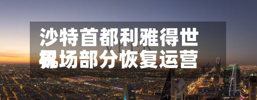 沙特首都利雅得世界机场部分恢复运营-第3张图片