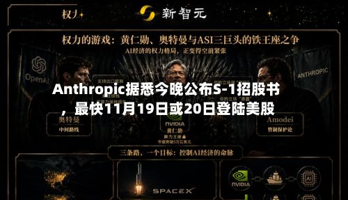 Anthropic据悉今晚公布S-1招股书，最快11月19日或20日登陆美股-第3张图片