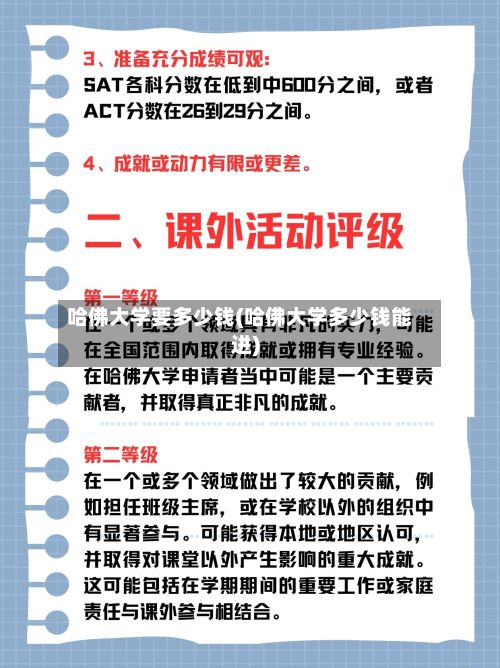 哈佛大学要多少钱(哈佛大学多少钱能进)-第3张图片