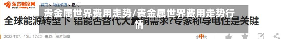 贵金属世界费用走势/贵金属世界费用走势行情