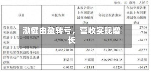 渤健由盈转亏	，营收实现增长-第2张图片