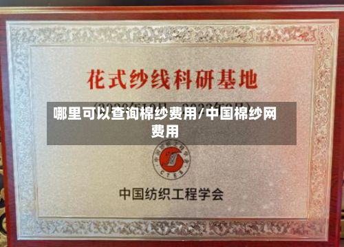 哪里可以查询棉纱费用/中国棉纱网费用-第2张图片