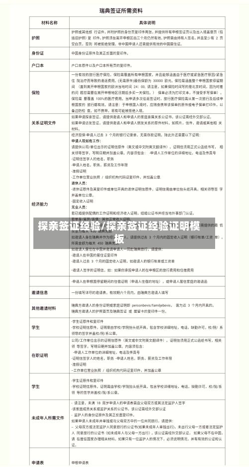探亲签证经验/探亲签证经验证明模板-第3张图片