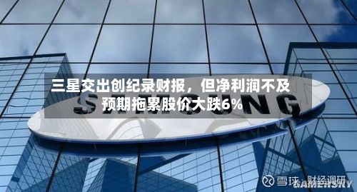 三星交出创纪录财报，但净利润不及预期拖累股价大跌6%-第3张图片