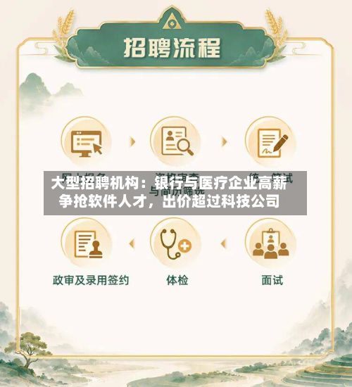 大型招聘机构：银行与医疗企业高薪争抢软件人才，出价超过科技公司-第2张图片