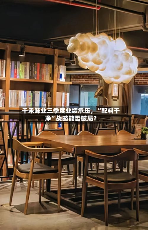 千禾味业三季度业绩承压，“配料干净”战略能否破局？-第2张图片