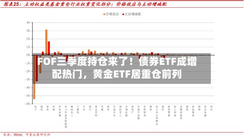 FOF三季度持仓来了！债券ETF成增配热门，黄金ETF居重仓前列