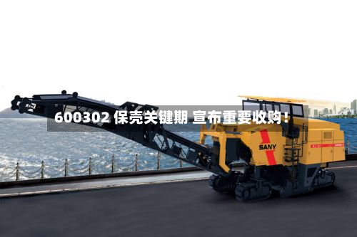 600302 保壳关键期 宣布重要收购！