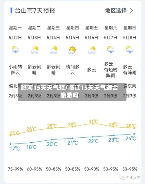 临河15天天气预/临江15天天气适合旅游吗